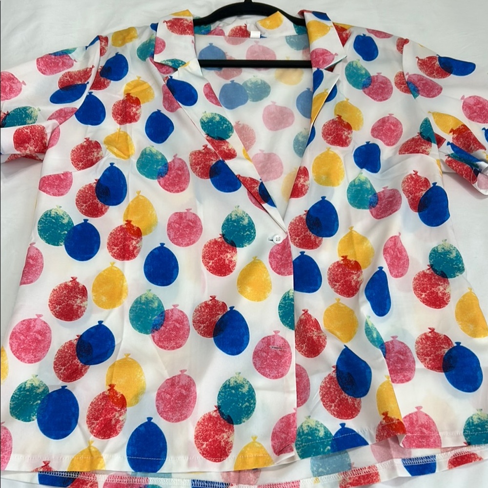 Colorful balloons printed shirt